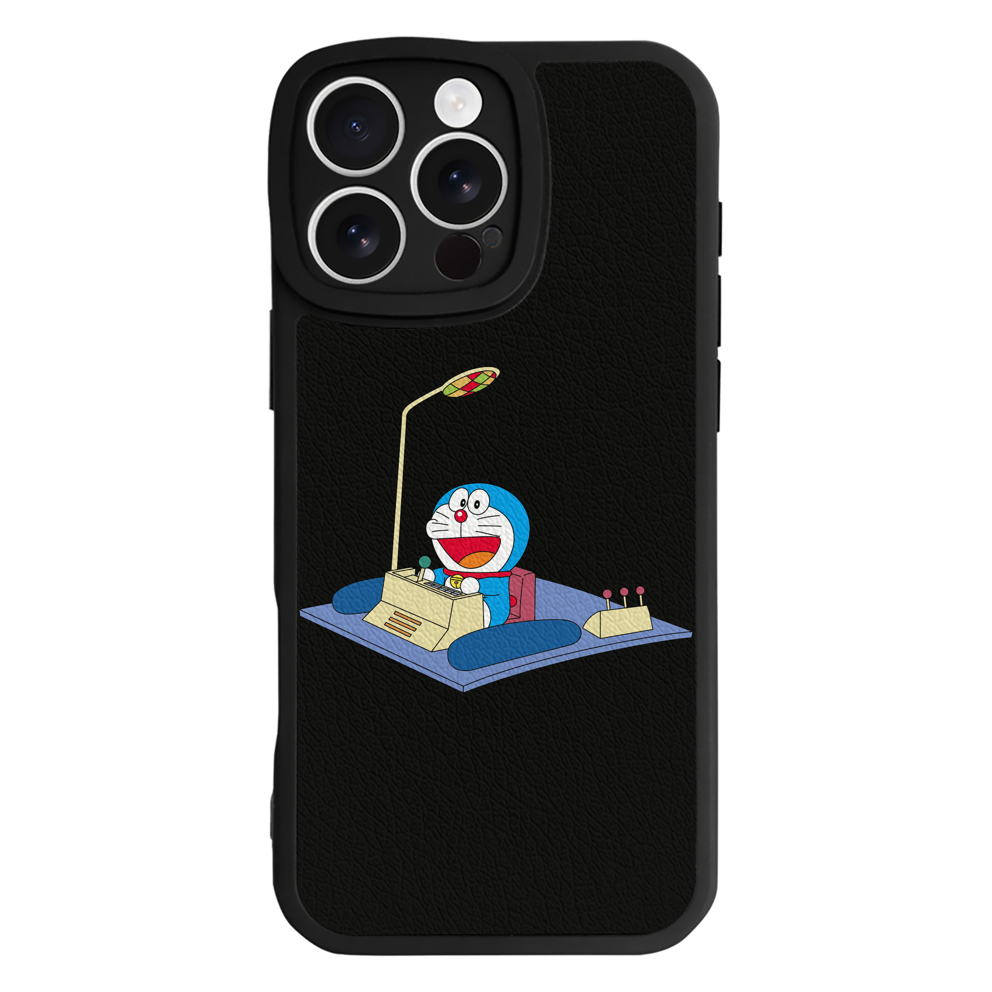 （画像用） ドラえもん Doraemon 【iPhone 16シリーズ対応】シリコンスマホケース（レザー調） 材質：シリコン